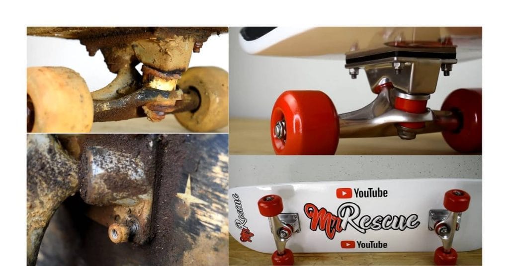 Cleaning The Skateboard