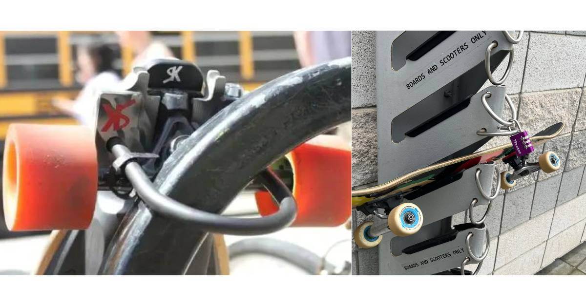 Using A U-Lock To Lock Your Skateboard Effectively