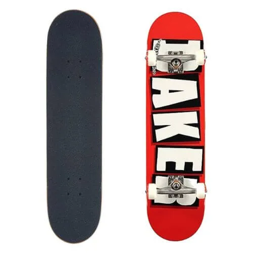 Baker Skateboard Factory Assembled Complete Logo RedWhite 8.0