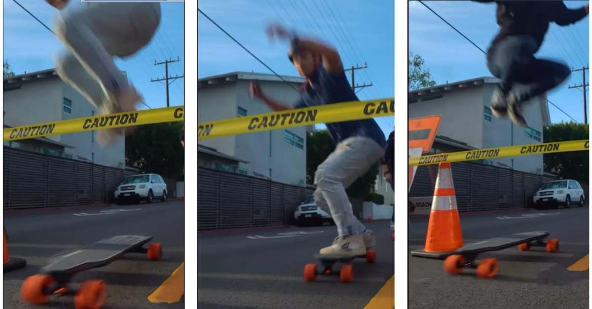 Hippie Jump Tricks Electric Skateboard