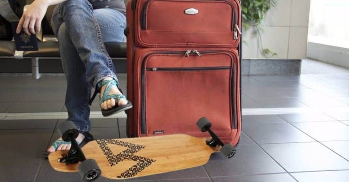 Carrying a Longboard as a Personal Item