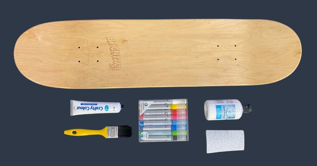 Materials Needed For Paint a Longboard