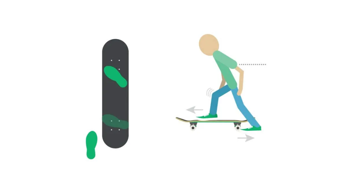 Position Your Front Foot on skateboard