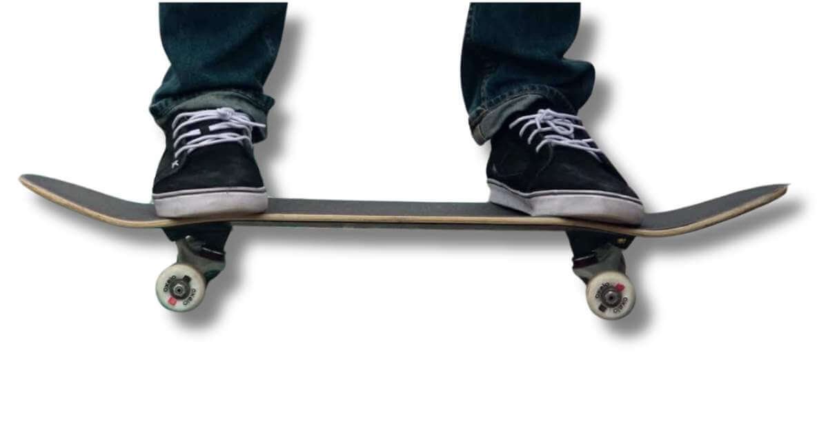 Stand on skateboard