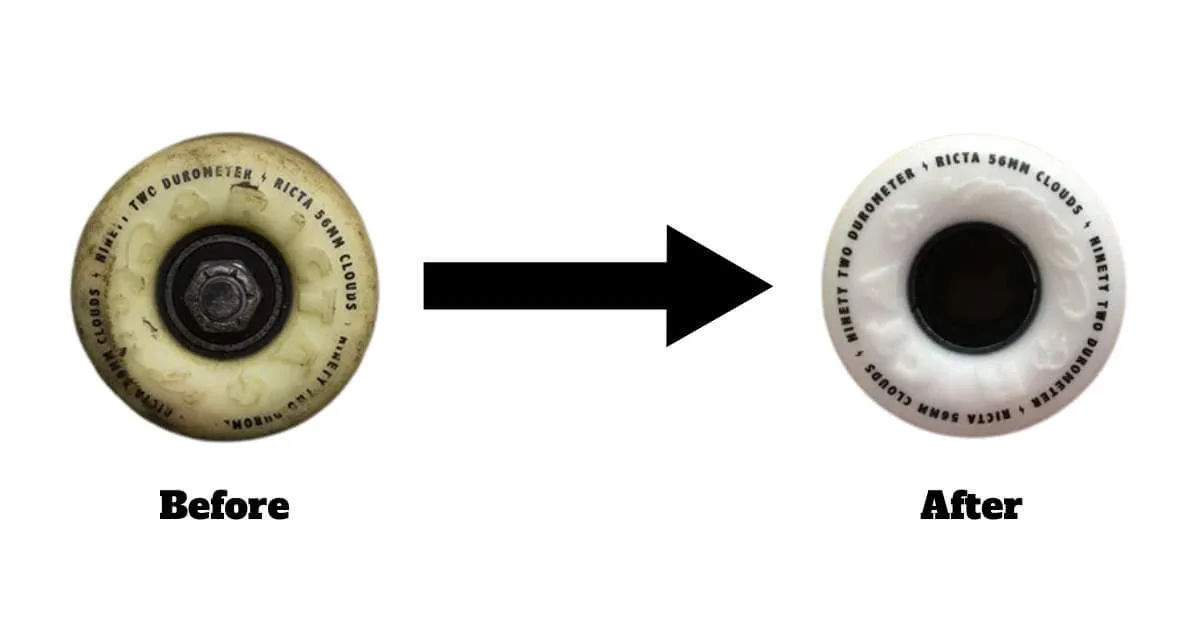 Clean Skateboard Wheels