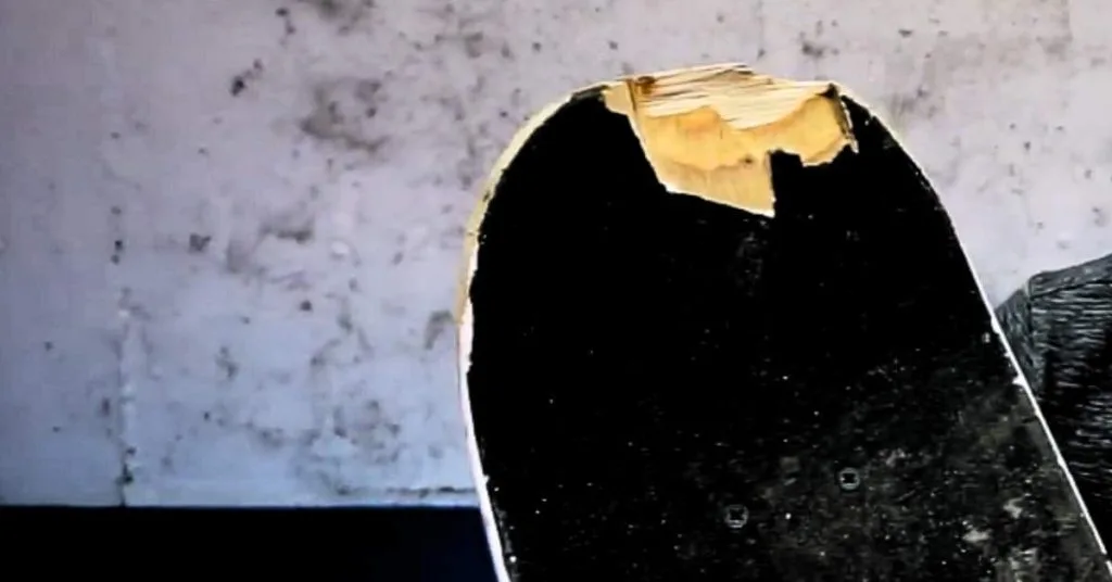 Cracked Skateboard