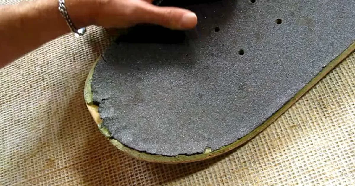 Examine the Cracked Skateboard 1