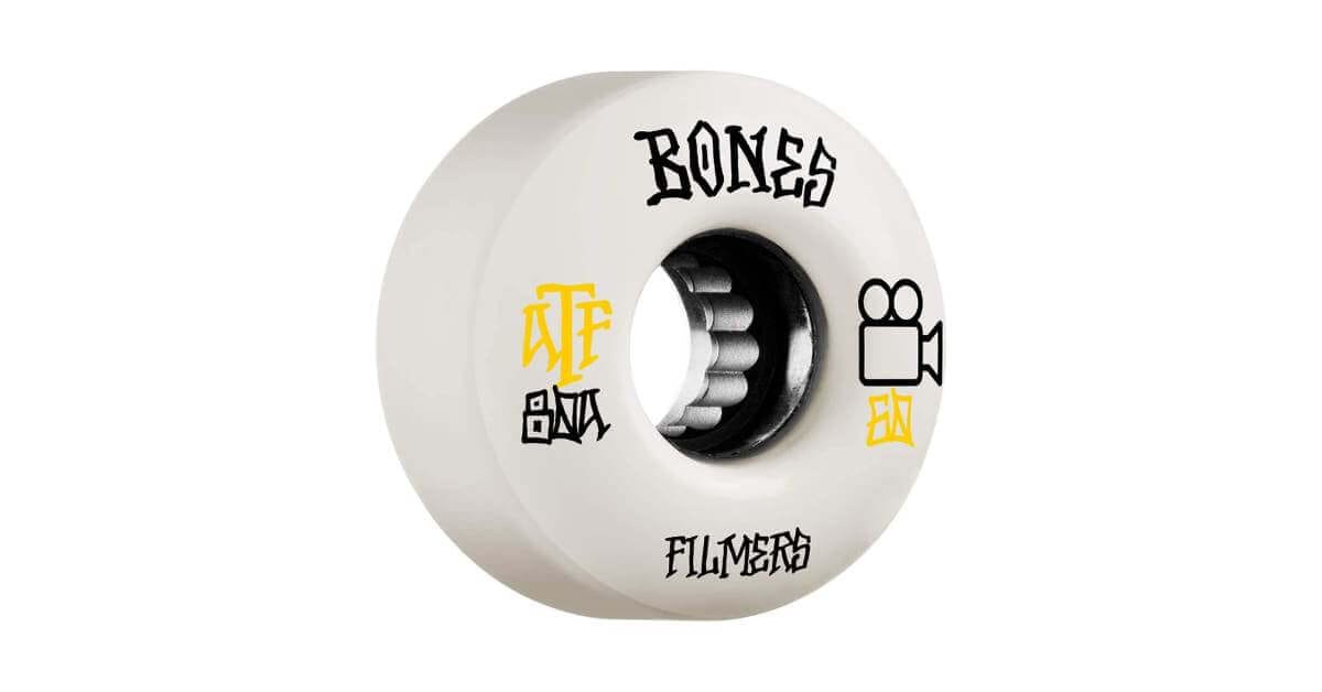 ‎BONES Filmers 60mm Skateboard Wheels_ Best Skateboard Wheels for Rough Roads