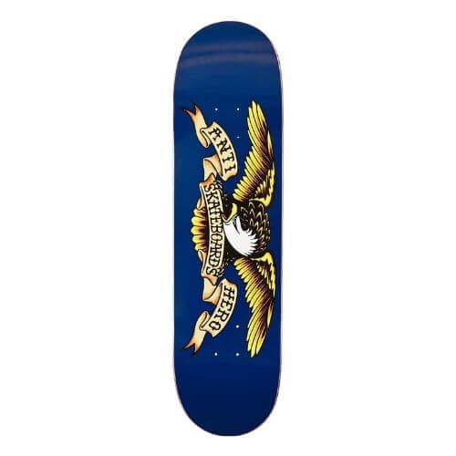 Anti-Hero Classic Eagle Skateboard Navy Deck - 8.5 Inches