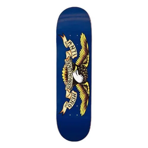 Anti Hero Skateboard Decks: Expert Review, Sizes & Top Picks! 1 Anti-Hero Classic Eagle Skateboard Navy Deck - 8.5 Inches