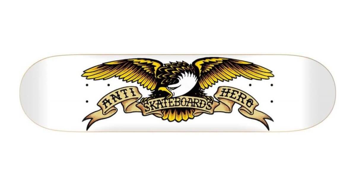 Anti Hero Classic Eagle White_ Best Deck Brand Skateboard