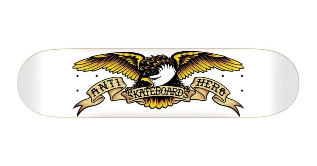 Anti Hero Classic Eagle White_ Best Deck Brand Skateboard