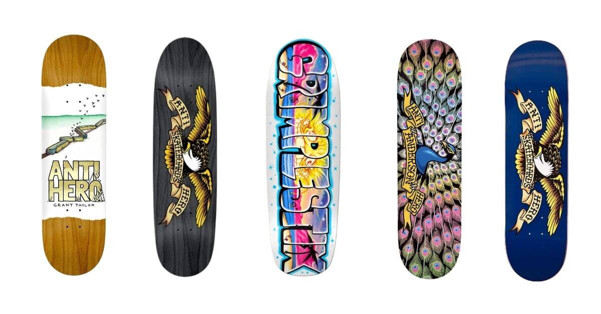 Anti Hero Skateboarding Decks