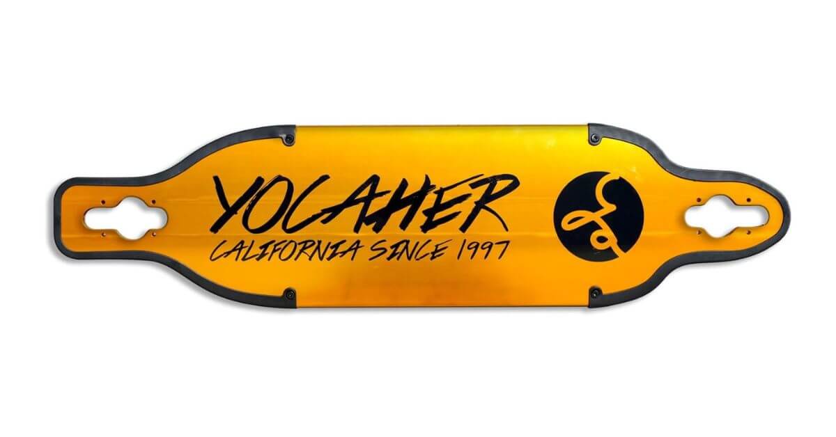 Yocaher Aluminum Gold or Black Deck_ Best Longboard Deck