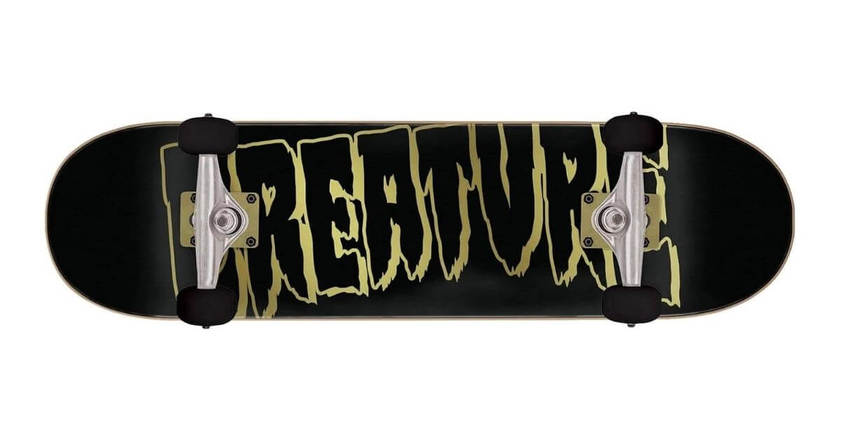 Creature Logo Outline Complete Skateboard 8.25 _ Top Pick for Expert Skaters Who Love Wider Decks and Smooth Rides