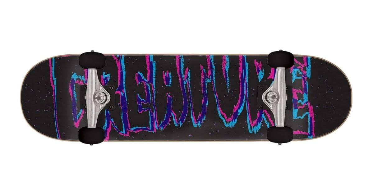 Creature Skateboard Complete 3D Logo 7.75 x 30 _ Great Starter Board with Bold Design for All Ages