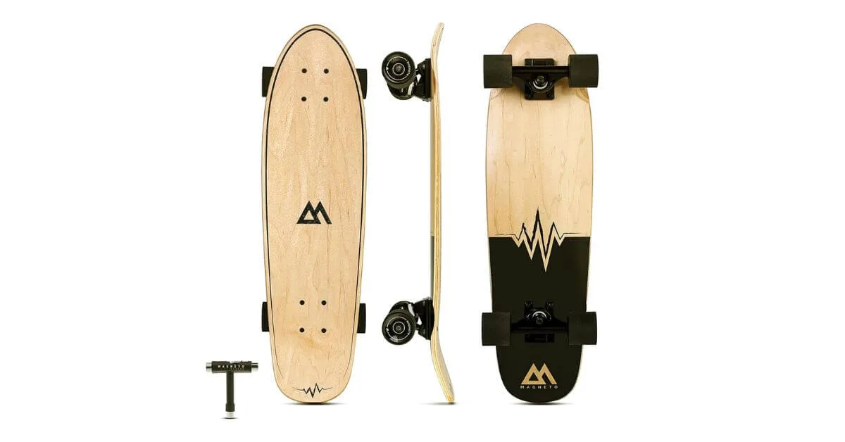 Are Magneto Skateboards Good? Honest Review for Beginners! 7 Magneto Mini Cruiser Skateboard_ Double Kick Concave Deck