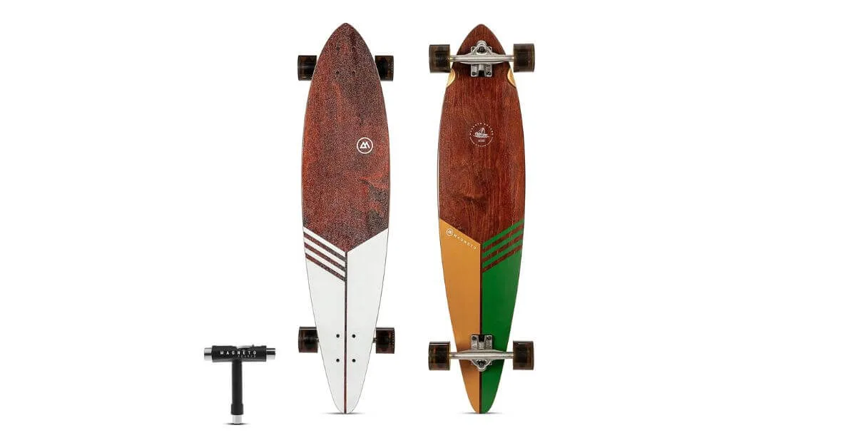Are Magneto Skateboards Good? Honest Review for Beginners! 10 Magneto Pintail Longboard Skateboard_ Best for Carving, Free-Style