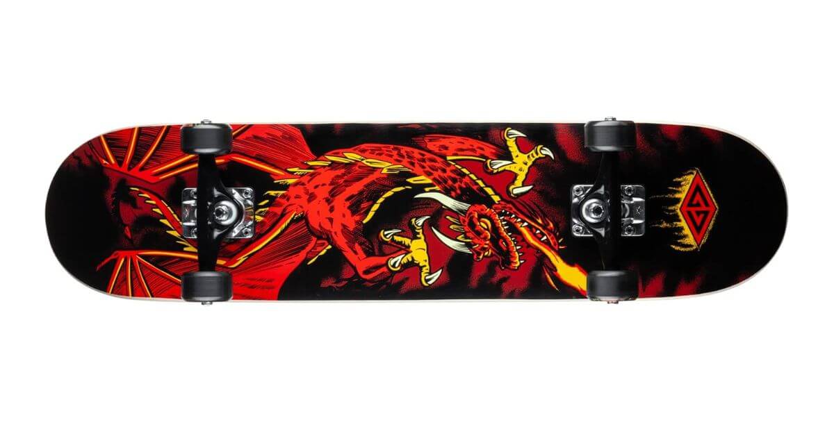 Powell Golden Dragon Complete Skateboard - Flying Dragon