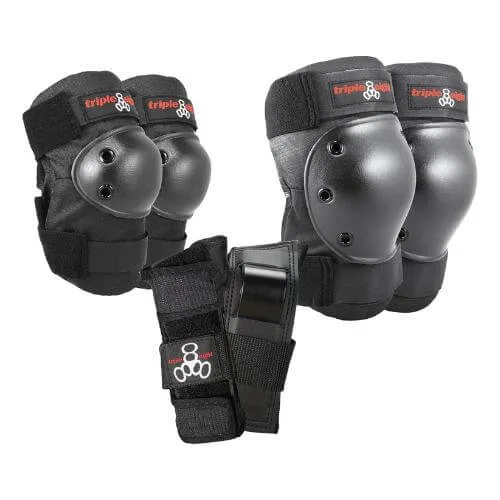Triple Eight Saver Series 3-Pack Pad Set for Skateboarding